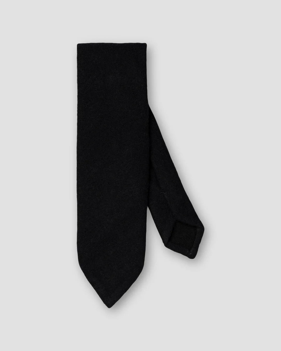 Navy Solid Woven Cashmere Tie