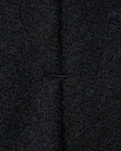 Navy Solid Woven Cashmere Tie