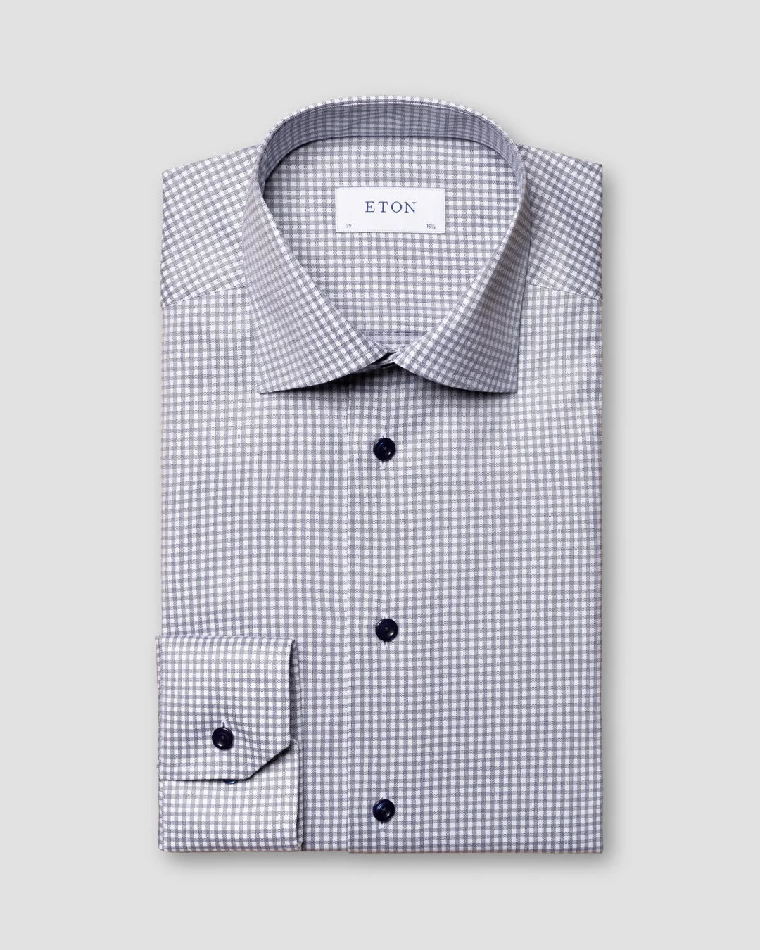 Checked Cotton Lyocell Stretch Eton