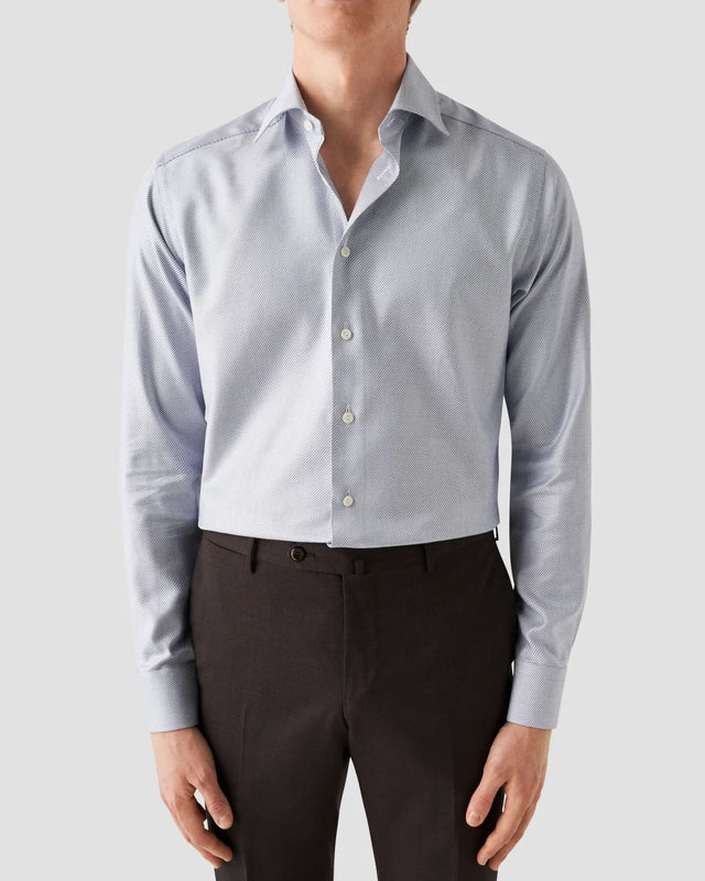 Navy blue Cotton & Tencel Shirt - Eton