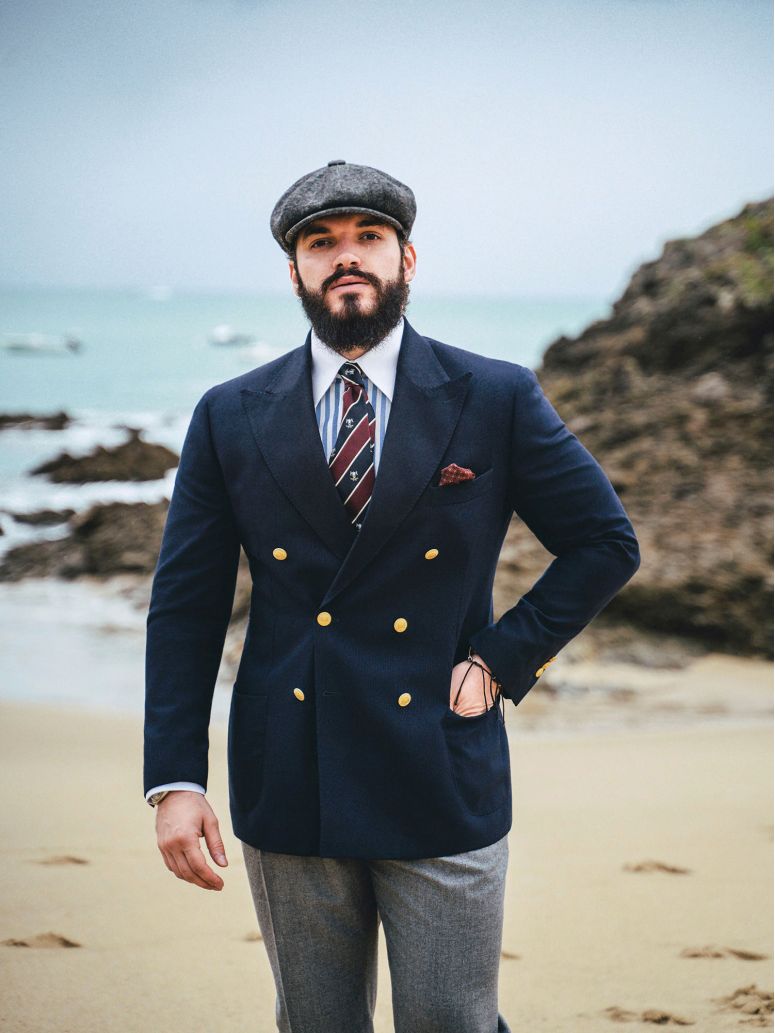 Double Breasted Blazer With Gold Buttons Drop 4