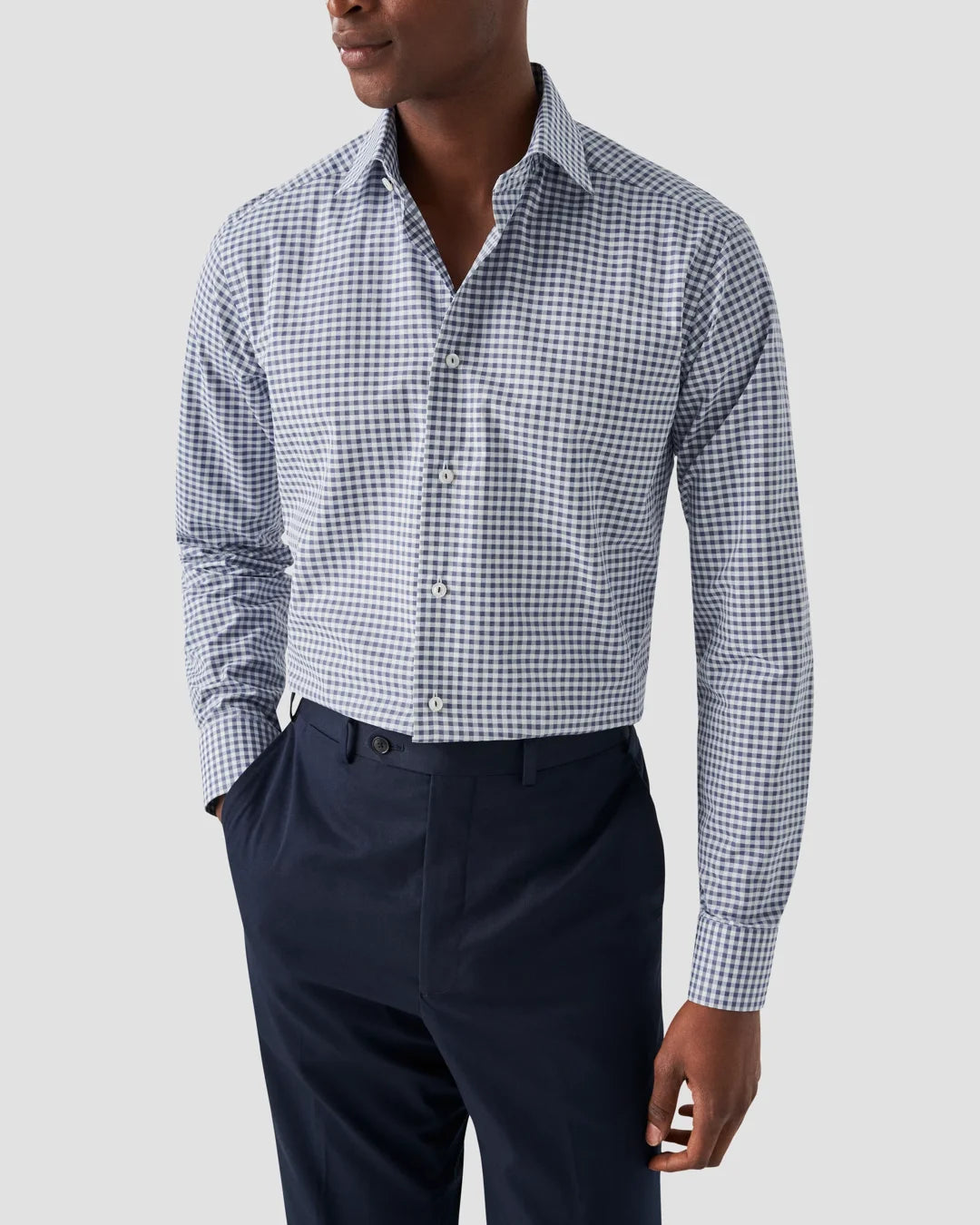 Checked Fine Piqu Shirt Eton
