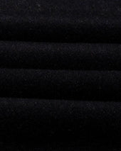 Navy Herringbone Wool Scarf