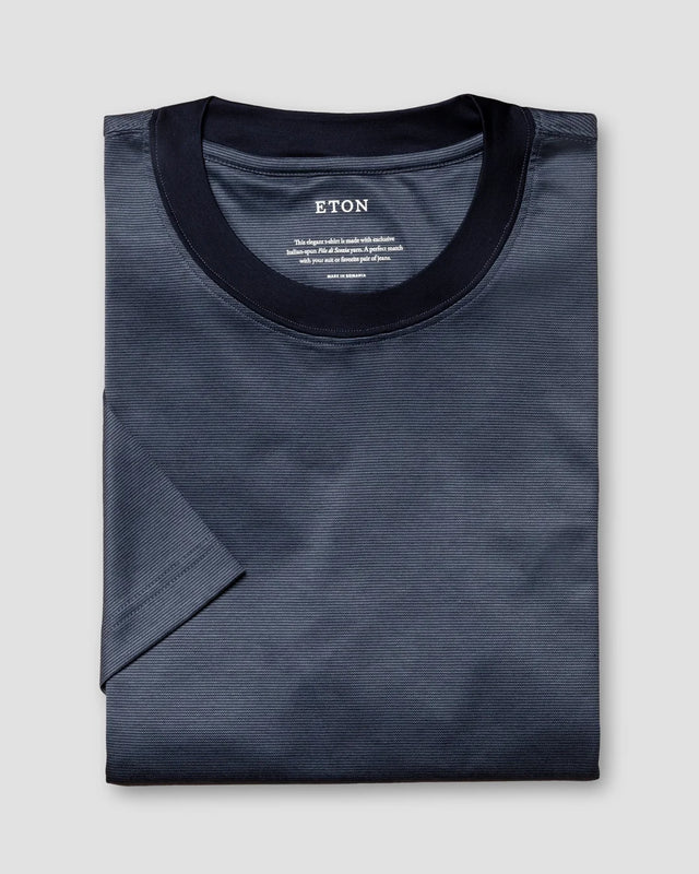 Navy Filo di Scozia T-Shirt - Eton