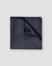 Navy Blue Evening Silk Pocket Square