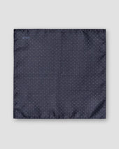 Navy Evening Silk Pocket Square