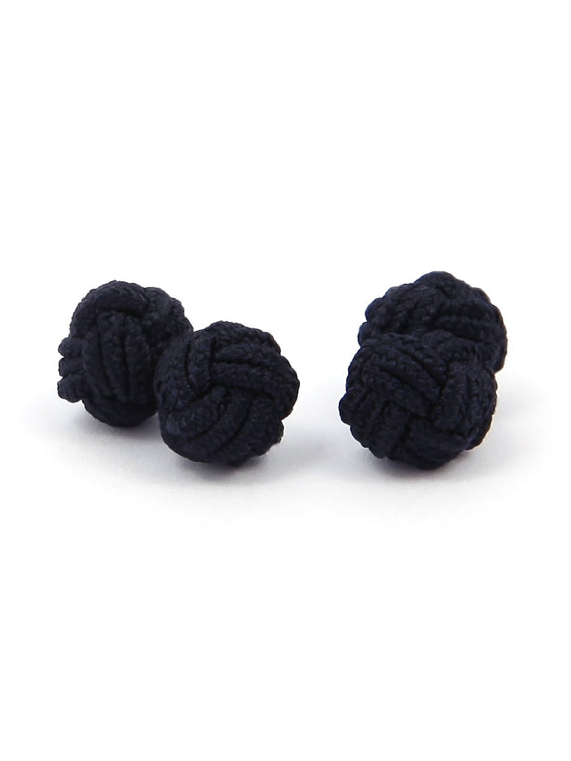 Navy blue silk knots Bombay