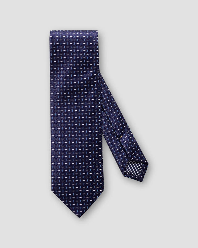 Seidenkrawatte in Navy & Blau - Eton