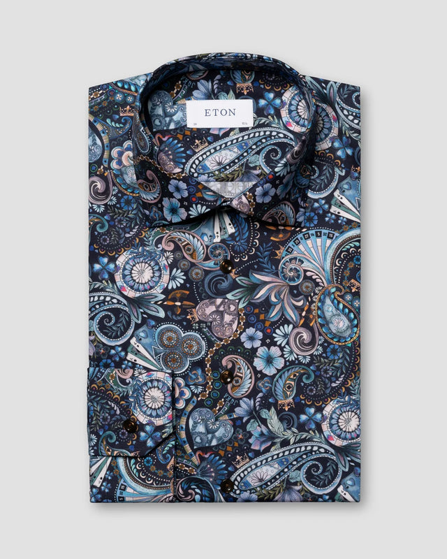 Motiv Signature Twill Hemd - Eton