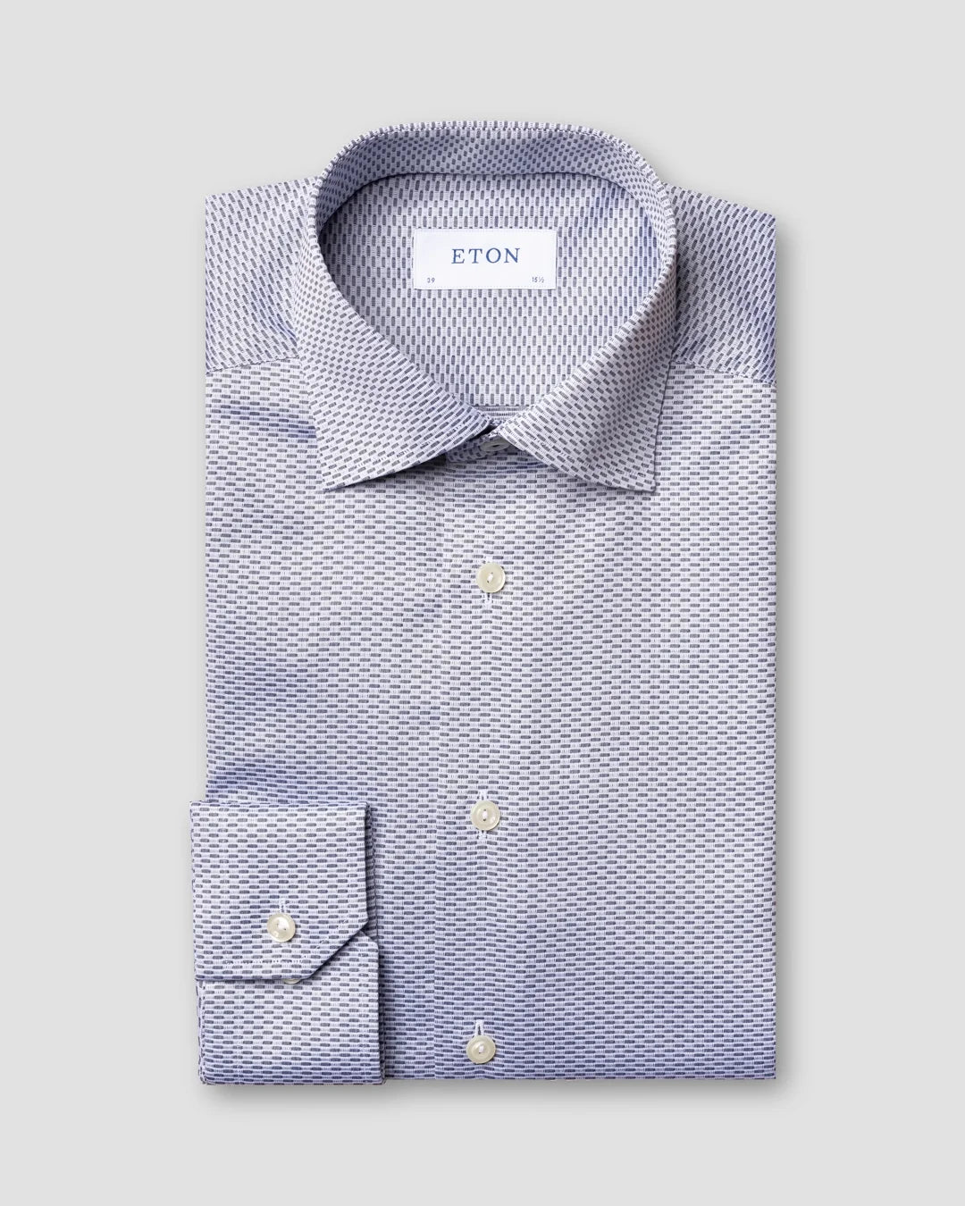 Blue Twill Shirt Eton