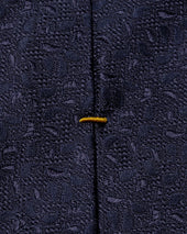 Navy Micro Paisley Silk Tie