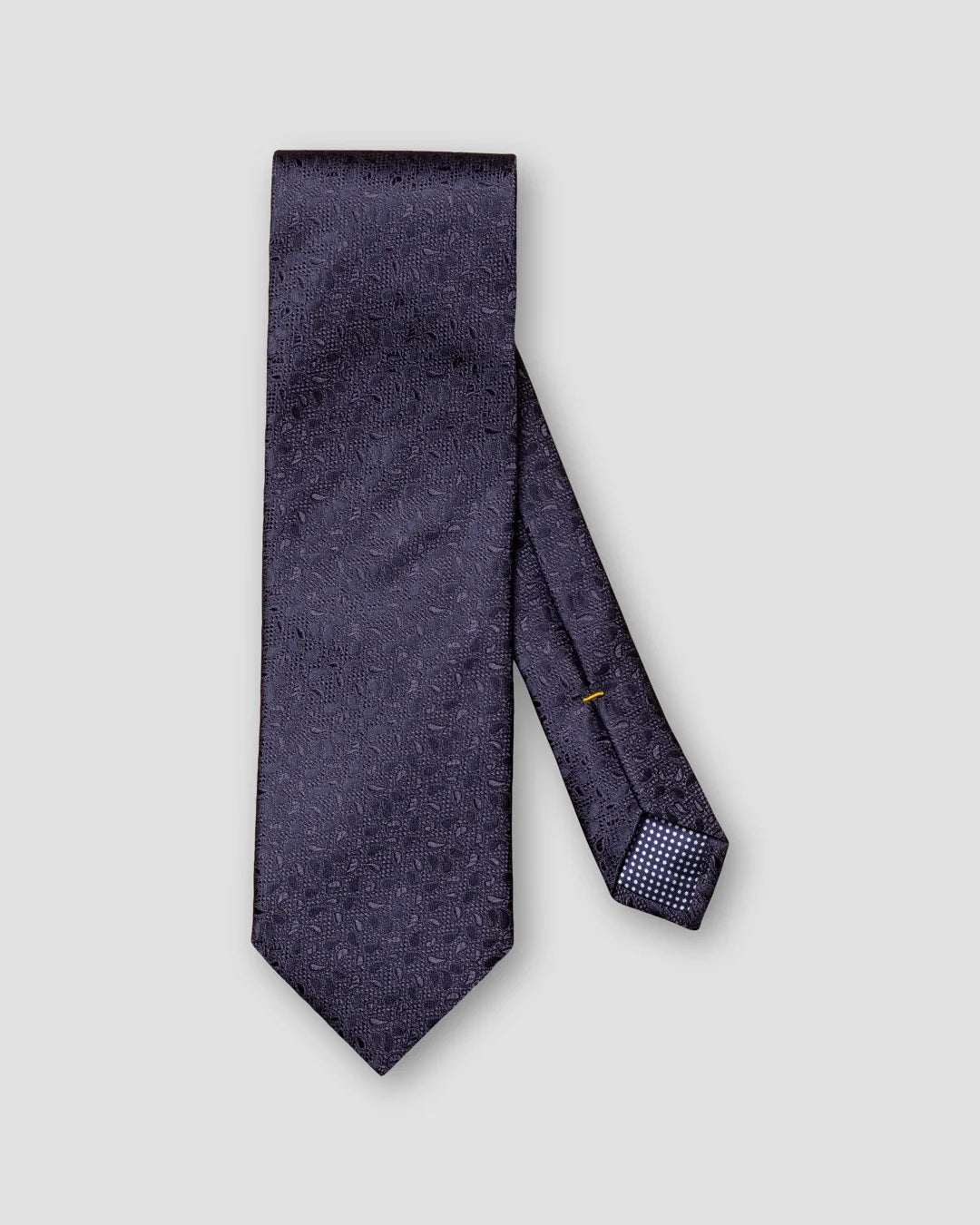 Navy Micro Paisley Silk Tie