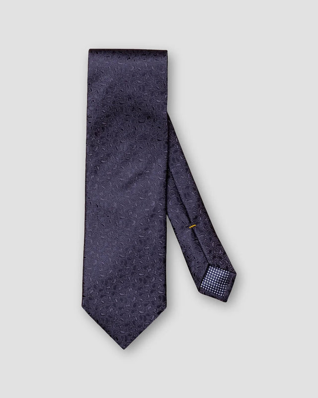Seidenkrawatte in Navy mit Mini-Paisley