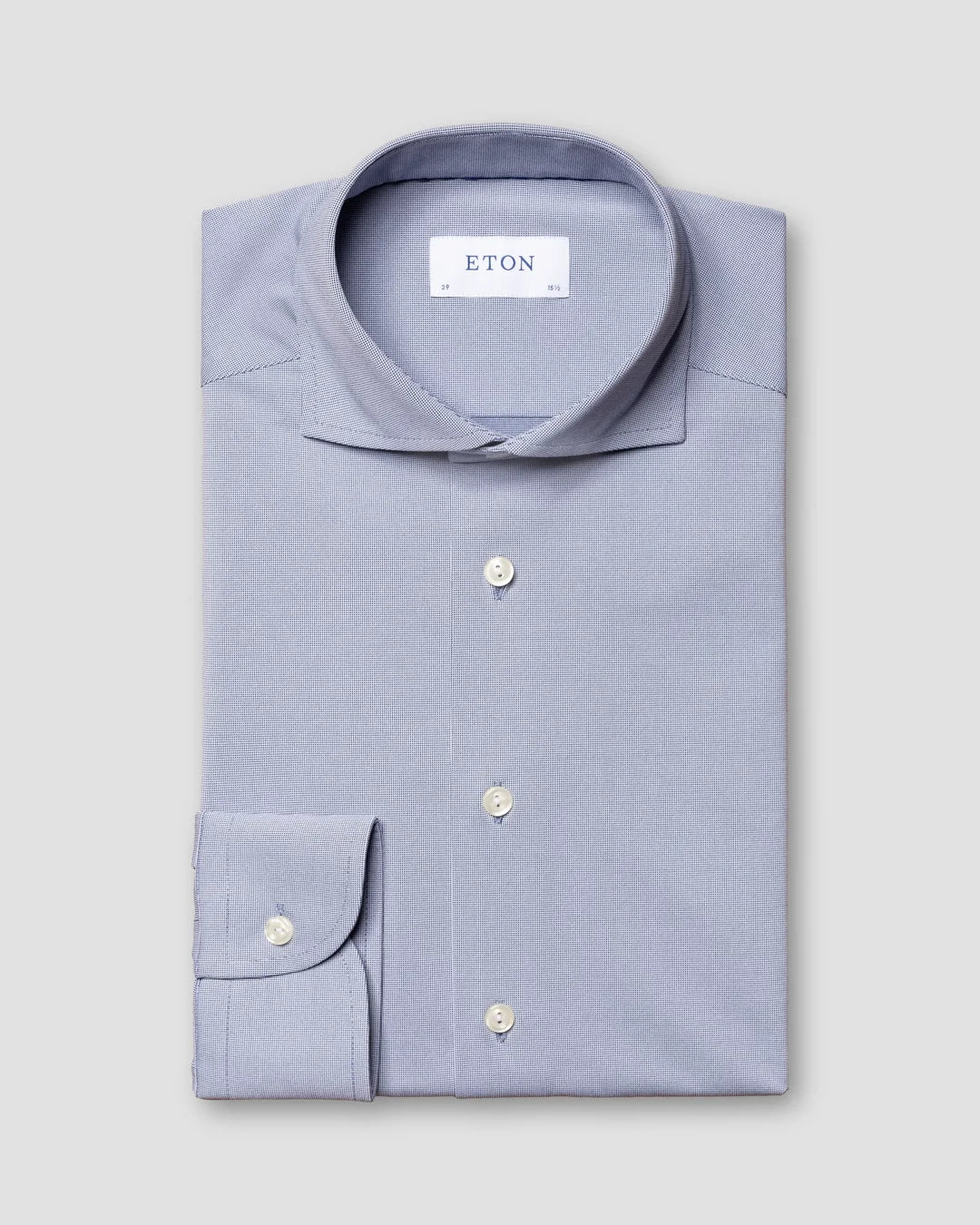 Four Way Stretch Shirt Micro Pattern Eton