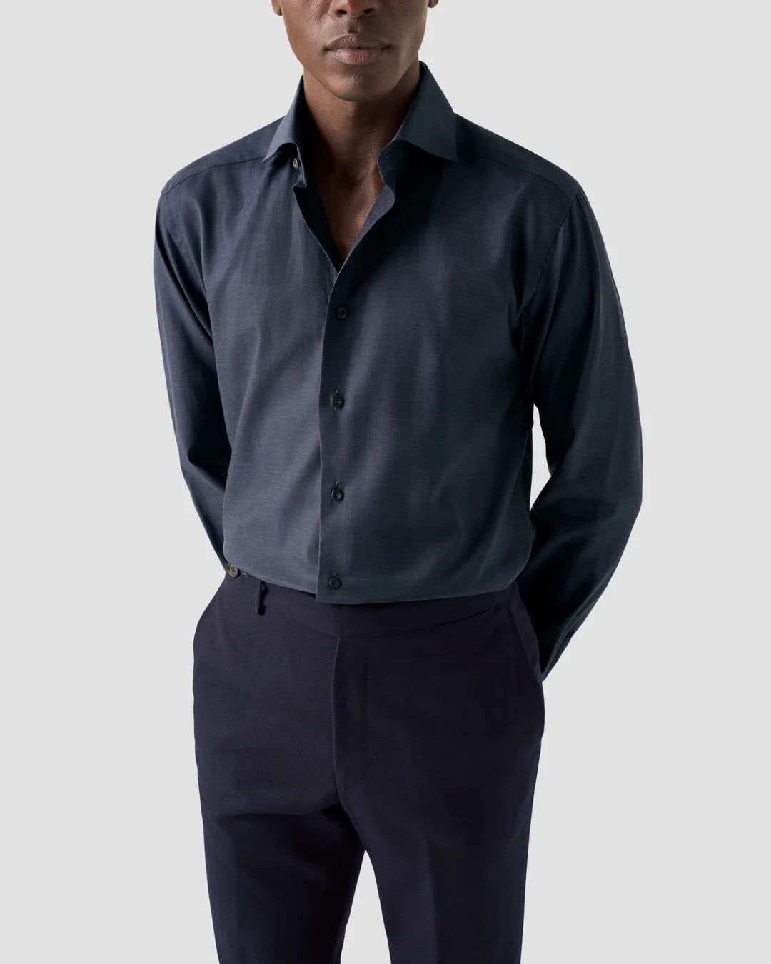 M Lange Signature Twill Shirt Eton