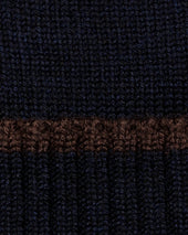 Navy Knitted Wool Beanie