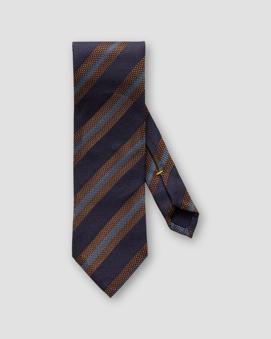 Dark Blue Striped Silk Tie Eton