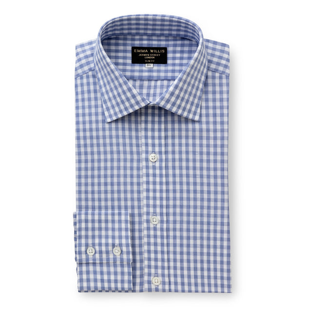 Navy Gingham Zephirlino Shirt