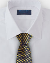 Gold Woven Spot Silk Tie