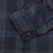 Grey Overcheck Wool Cashmere Chanti Jacket