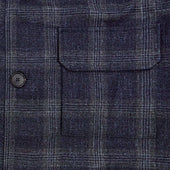 Grey Overcheck Wool Cashmere Chanti Jacket