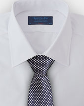 Grey Woven Spot Silk Tie