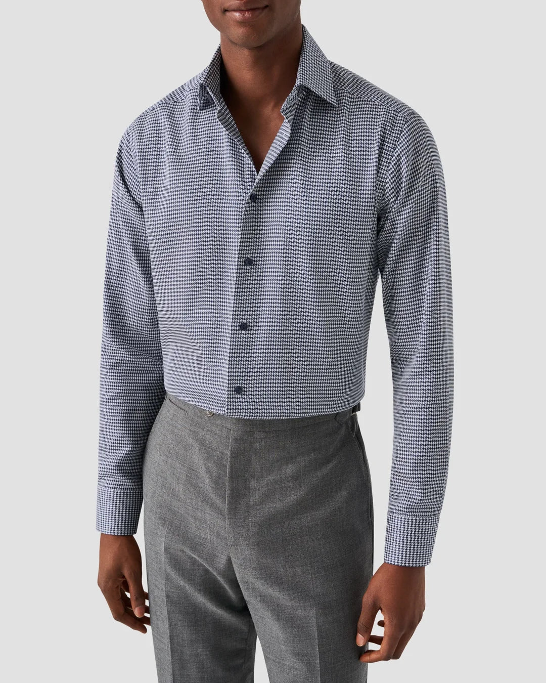 Houndstooth Signature Twill Shirt Eton