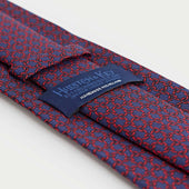 Interlocking Links Printed Silk Tie