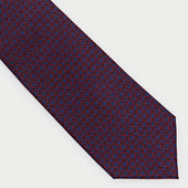 Interlocking Links Printed Silk Tie