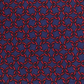 Interlocking Links Printed Silk Tie