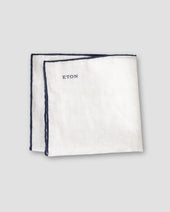Dark Blue Linen Pocket Square