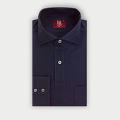 Long Sleeve Cotton Polo Shirt