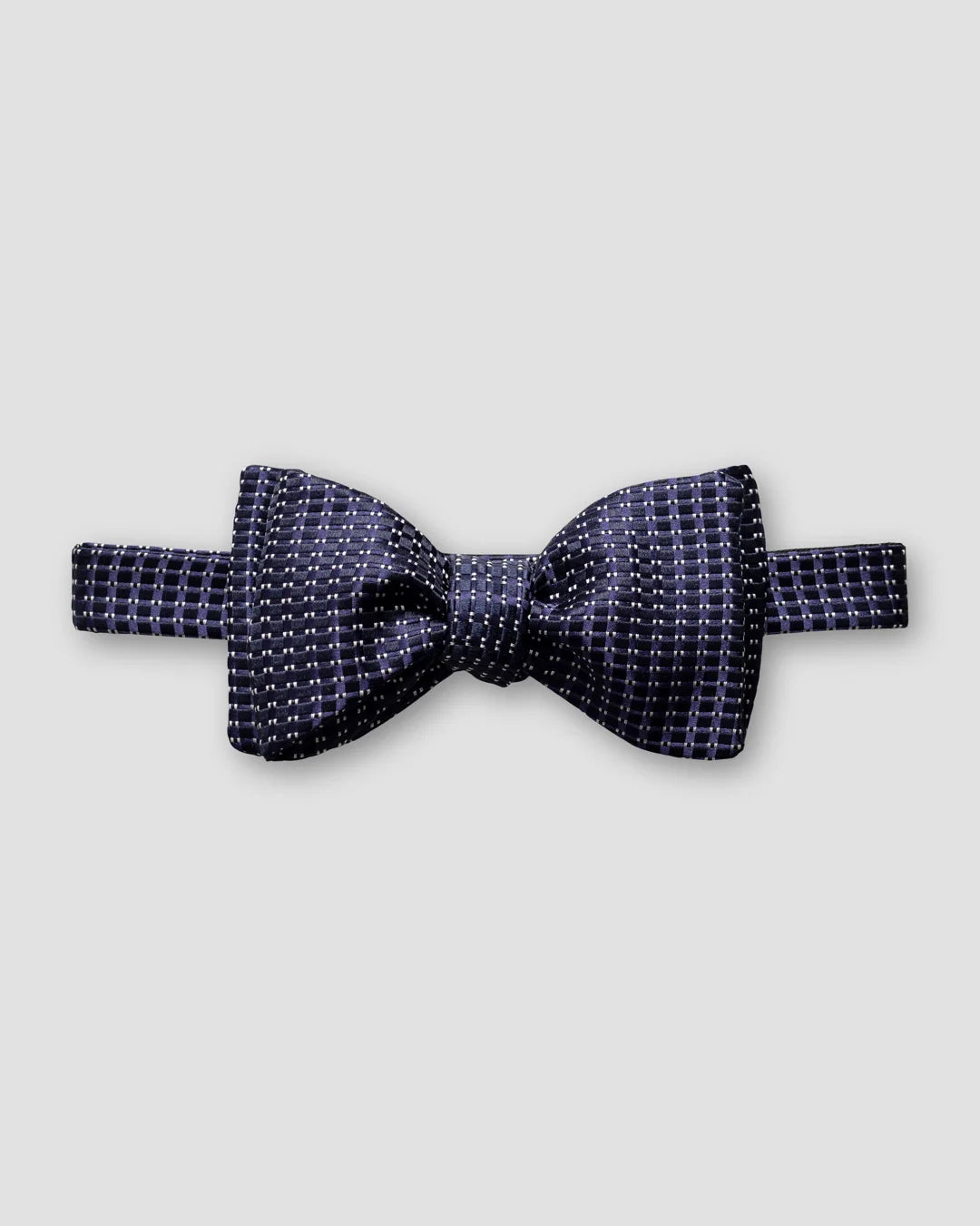 Dark Silk Bow Tie Self Tied