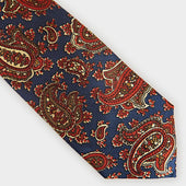 Paisley Motif Printed Silk Tie