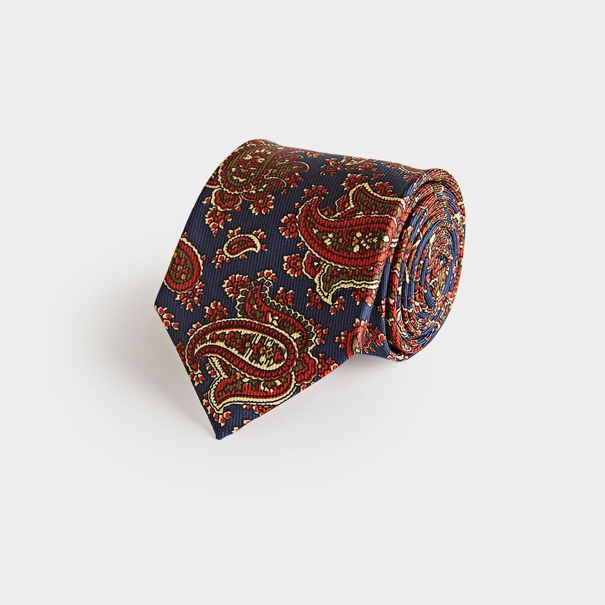 Paisley Motif Printed Silk Tie