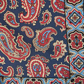 Paisley Motif Silk Pocket Square