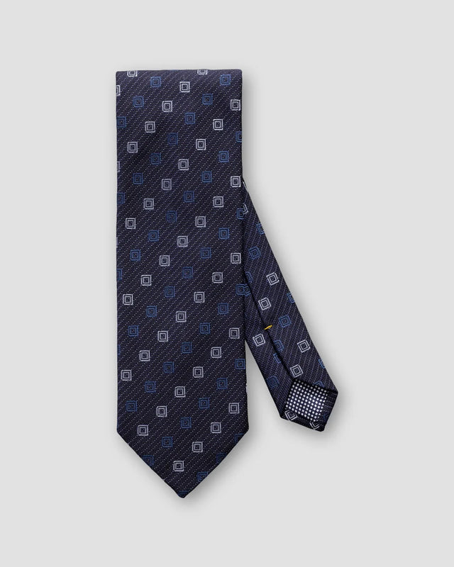 Nadelstreifenkrawatte in Navy - Eton