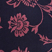 Pink Elaborate Floral Woven Silk Tie
