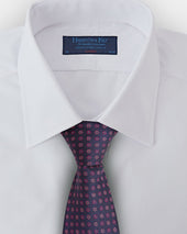 Pink Repeated Floral Woven Silk Tie
