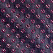 Pink Repeated Floral Woven Silk Tie