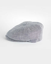 Micro Herringbone Cotton Linen Gatsby Cap