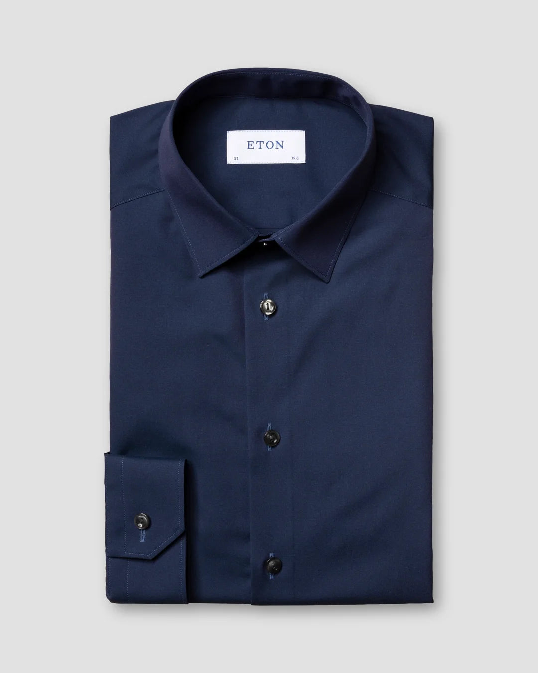 Blue Poplin Shirt Eton
