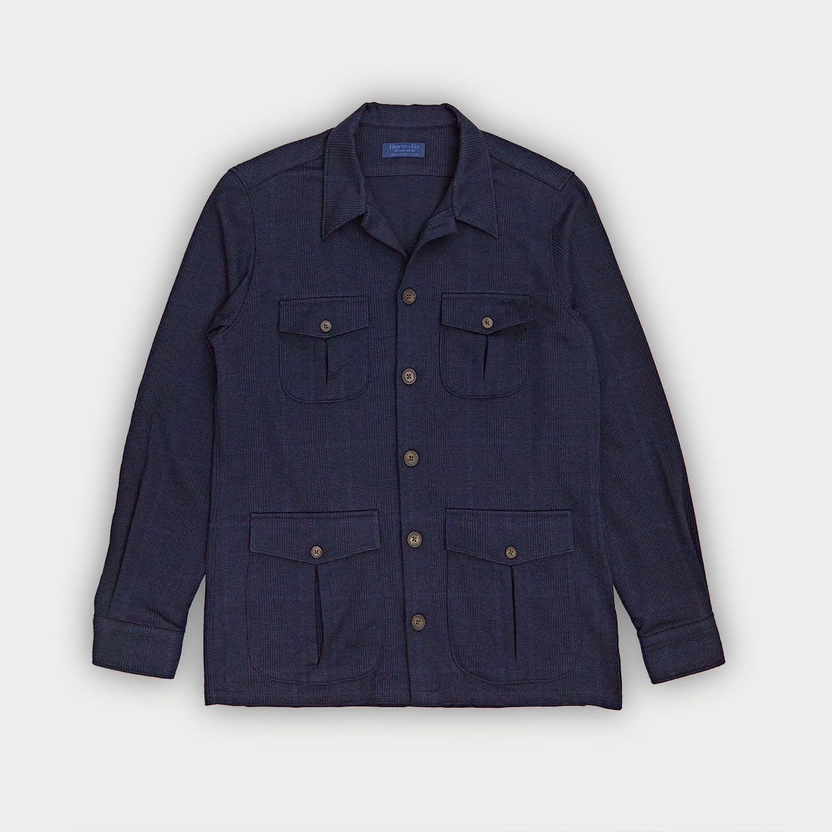 Prince Of Wales Check Brando Overshirt