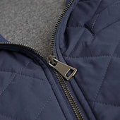 Quilted Gilet With Knitted Back