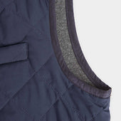 Quilted Gilet With Knitted Back