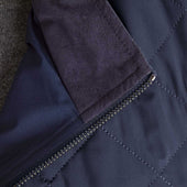 Quilted Gilet With Knitted Back