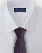 Red Repeated Floral Woven Silk Tie