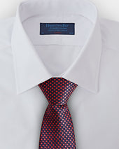 Red Woven Spot Silk Tie