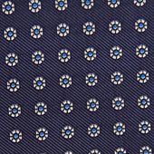 Repeated Floral Woven Silk Tie