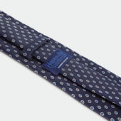 Repeated Floral Woven Silk Tie